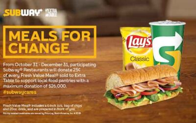 Local Food Bank to benefit from Subway® Fundraiser Diners have a delicious way to help their neighbors in need